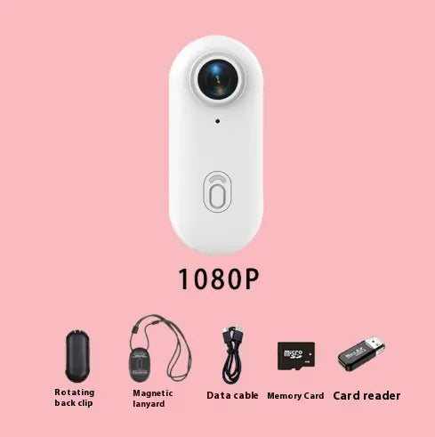 Mini 4K Action Camera - Waterproof, Wearable, Magnetic Mount